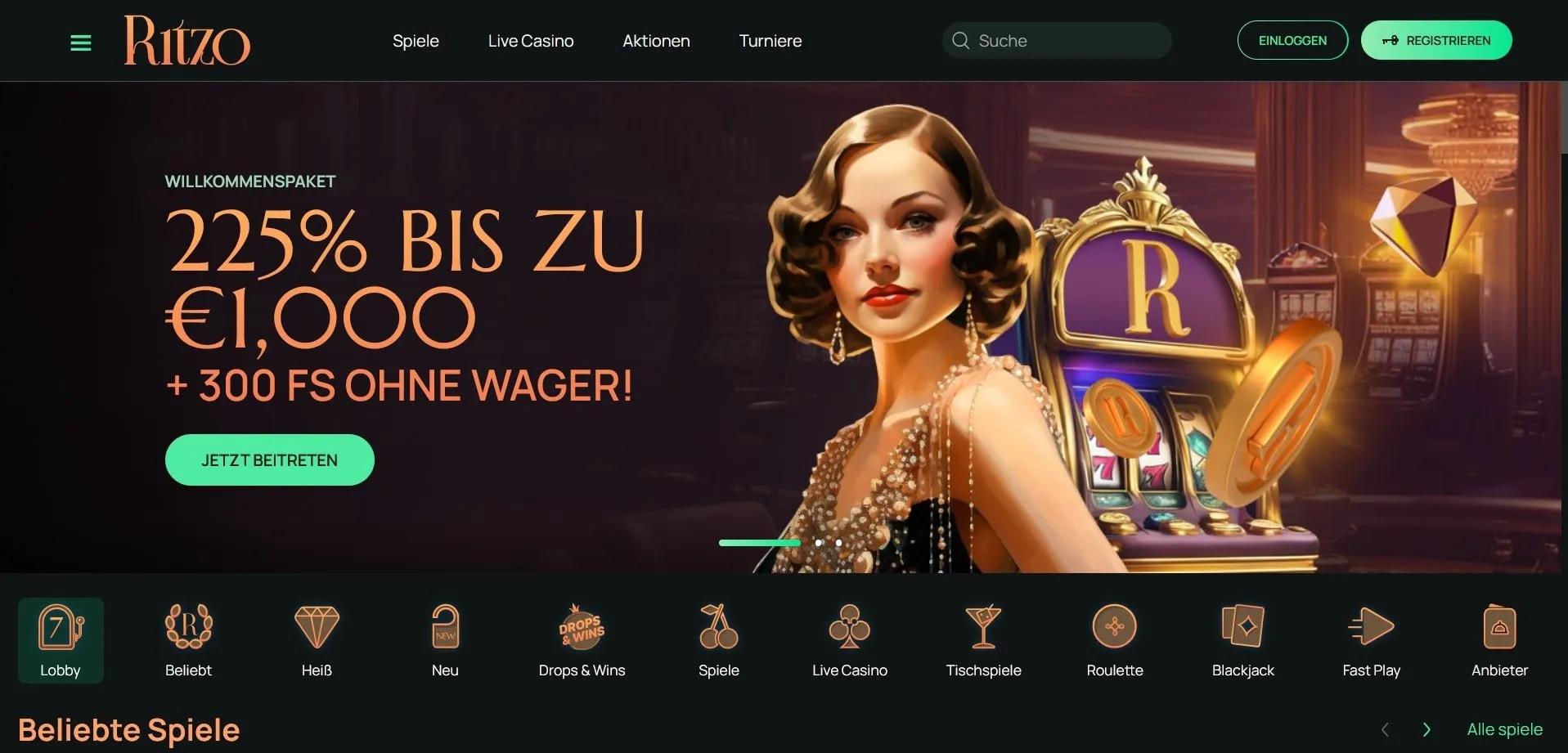 Ritzo Startseite Ritzo Casino Startseite